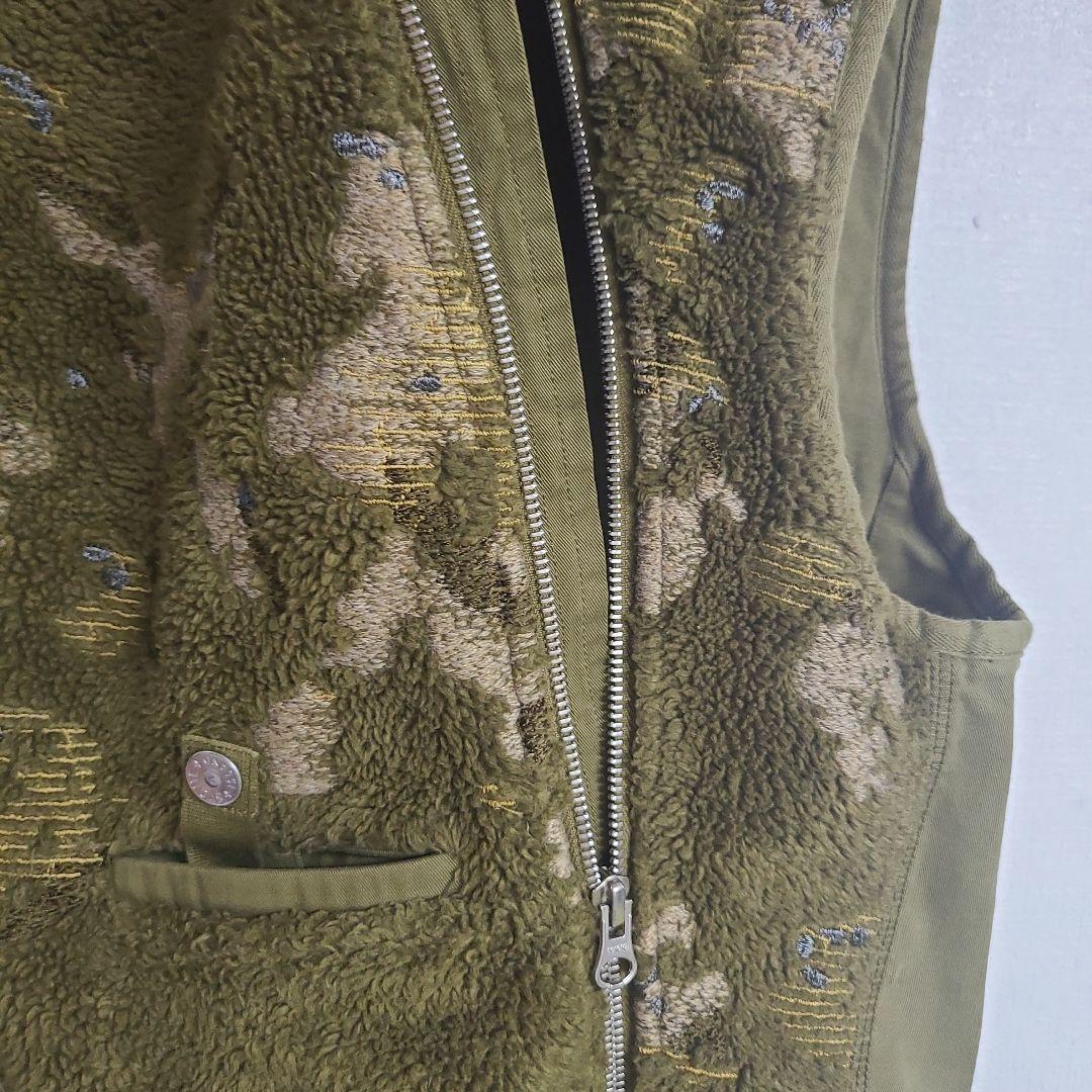 stone  Lストーンアイランド 極美メタルボタンベスト シャドウ