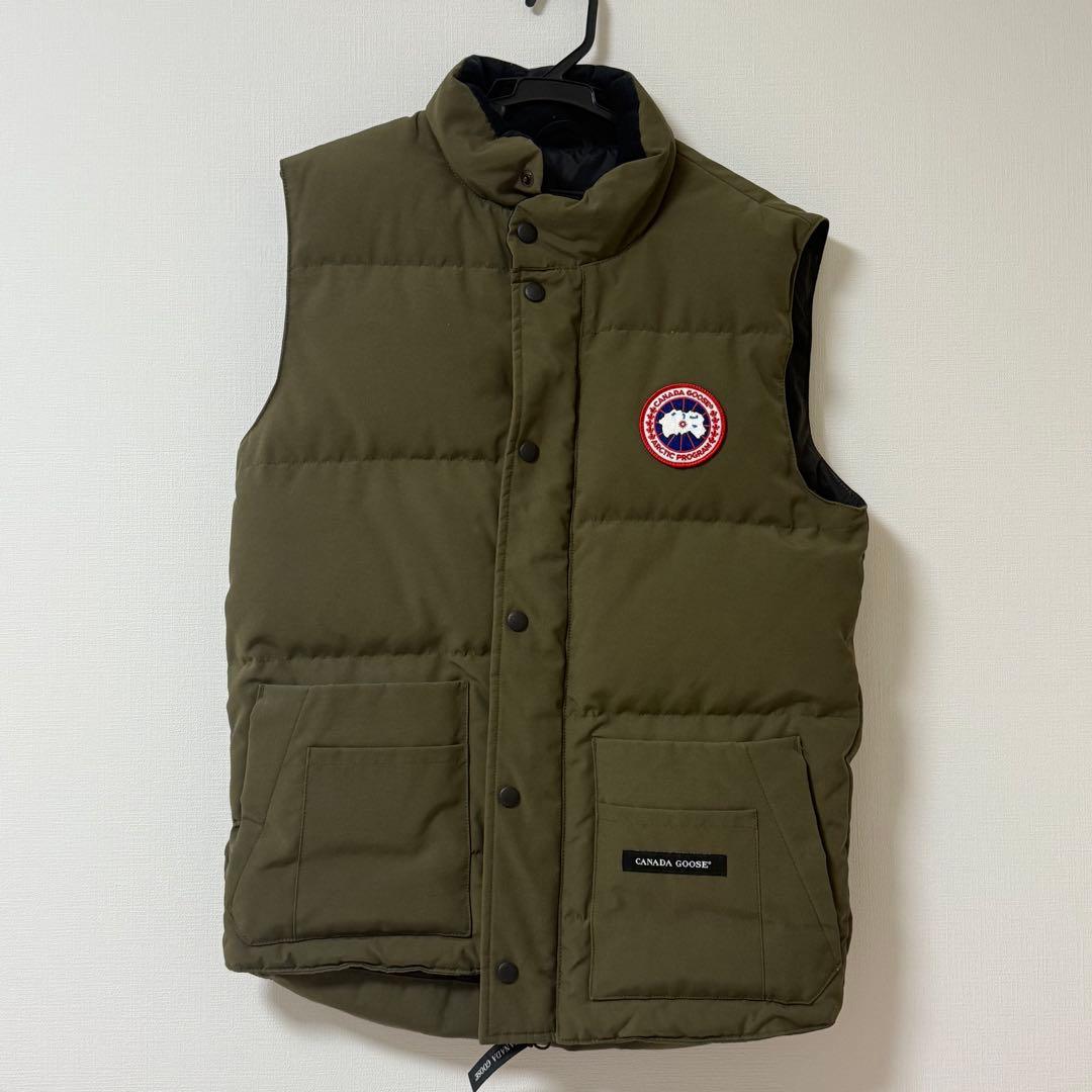   カナダグース ダウンベスト オリーブ カーキ