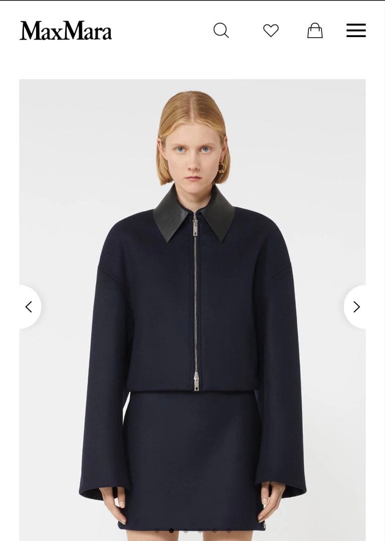 MaxMara SPORTSMAX ヴァクオ ショートウール ジャケット