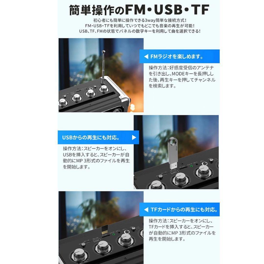 カラオケ スピーカーセット ワイヤレスマイク2本 拡声器 Bluetooth