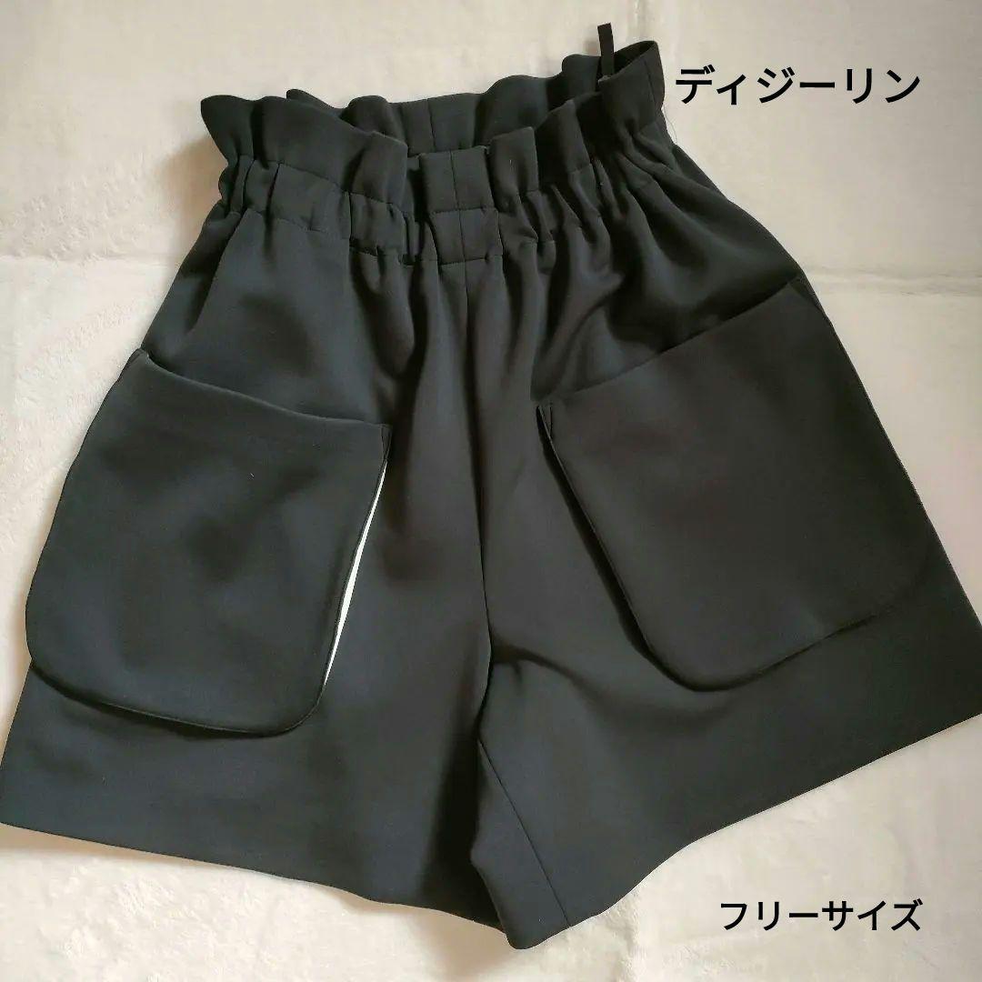 ま*ん様 デイジーリン　フォクシー　ショートパンツ　黒　ウエストゴム　フリーサイ