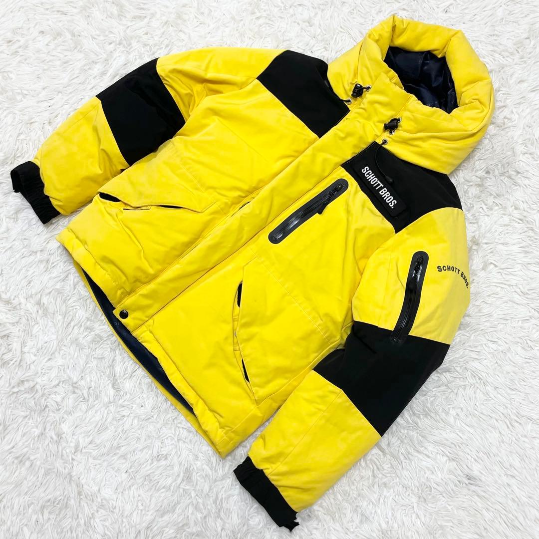 【美品】Schott BROS. ショット 肉厚 ダウンジャケット ツートン