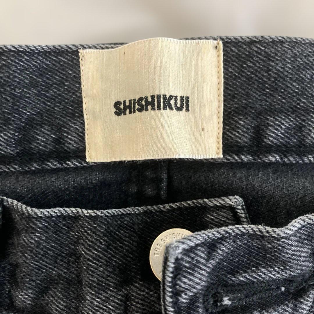 パンツ SHISHIKUI half jean BLACK