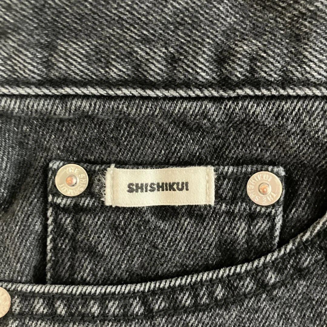 パンツ SHISHIKUI half jean BLACK