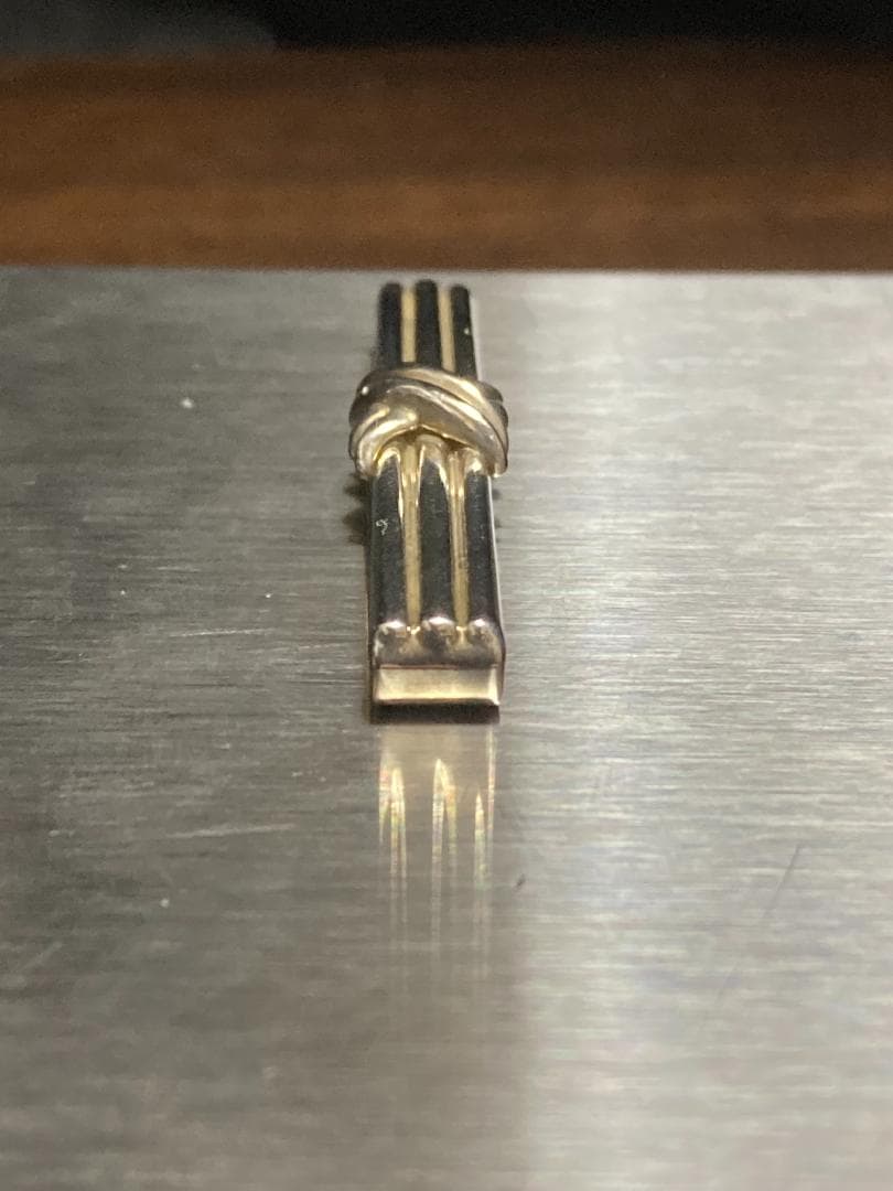 美品 ティファニー シグネチャー クロス タイピン シルバー 925