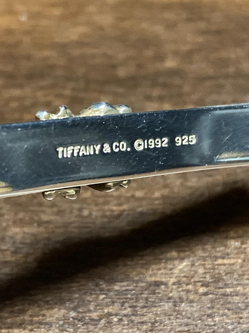 美品 ティファニー シグネチャー クロス タイピン シルバー 925