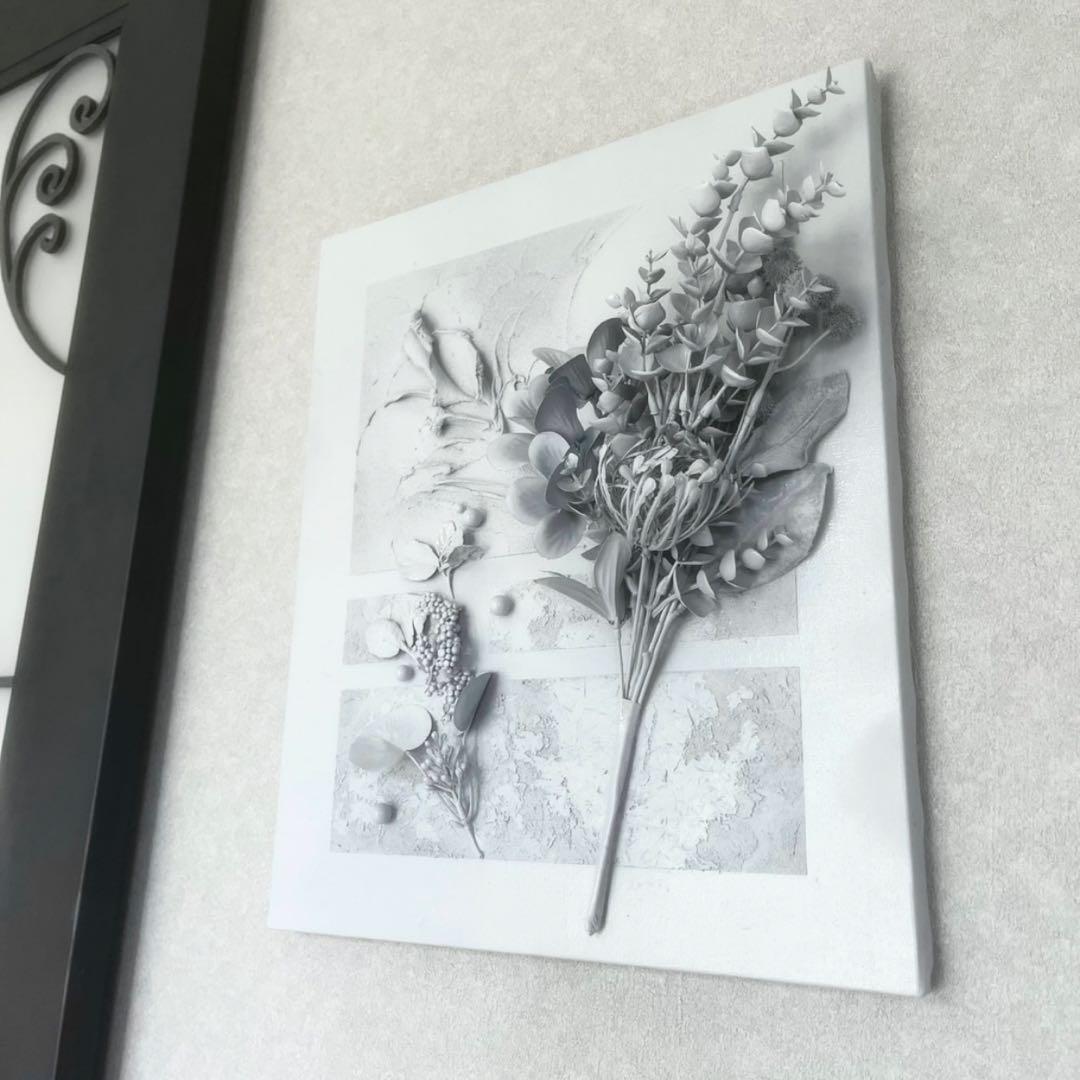 現代アート　花　45.5×38㎝　大きめ　モダン　アートパネル　インテリア