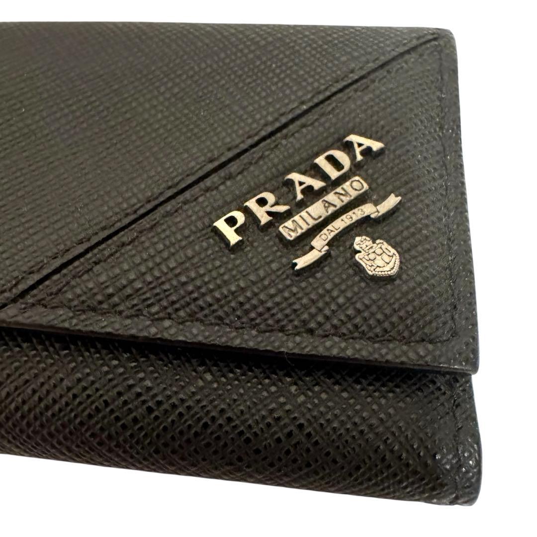 PRADA プラダ ブラック レザー キーケース6連