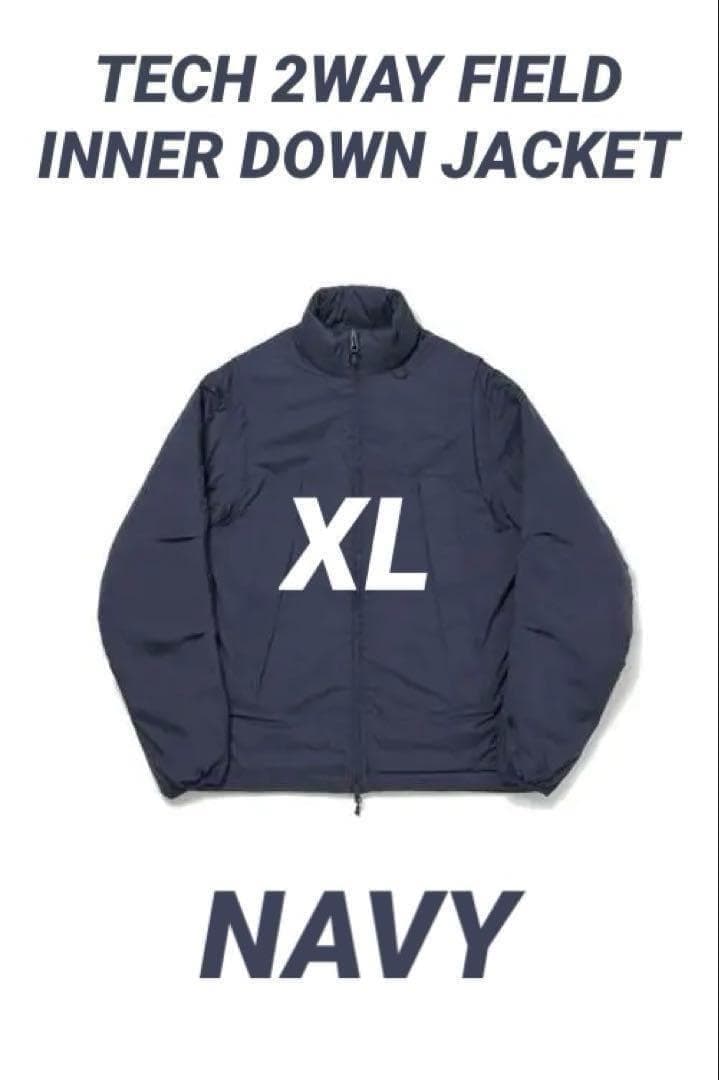 ジャケット・アウター TECH 2WAY FIELD INNER DOWN JACKET NAVY