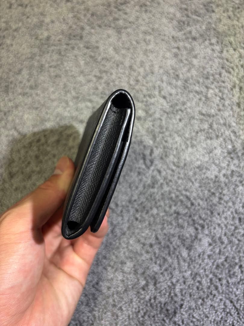 LOUIS VUITTON 名刺入れ ブラック レザー