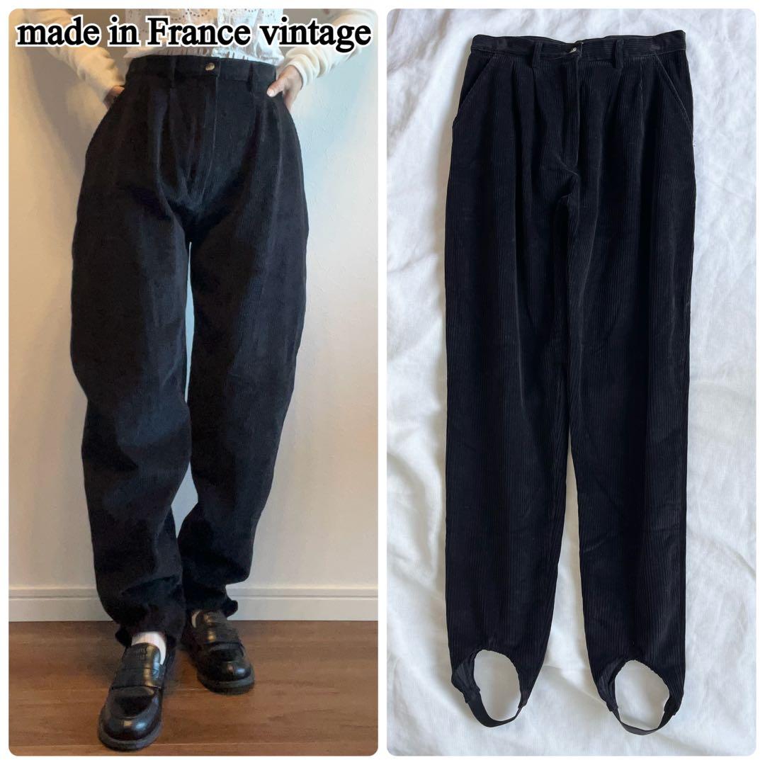 ryoko フランス製ヴィンテージ トレンカデザイン コーデュロイパンツ