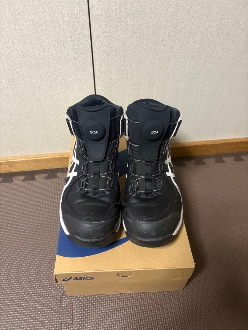 asics BOAシステム 安全靴 26.5cm 黒/白