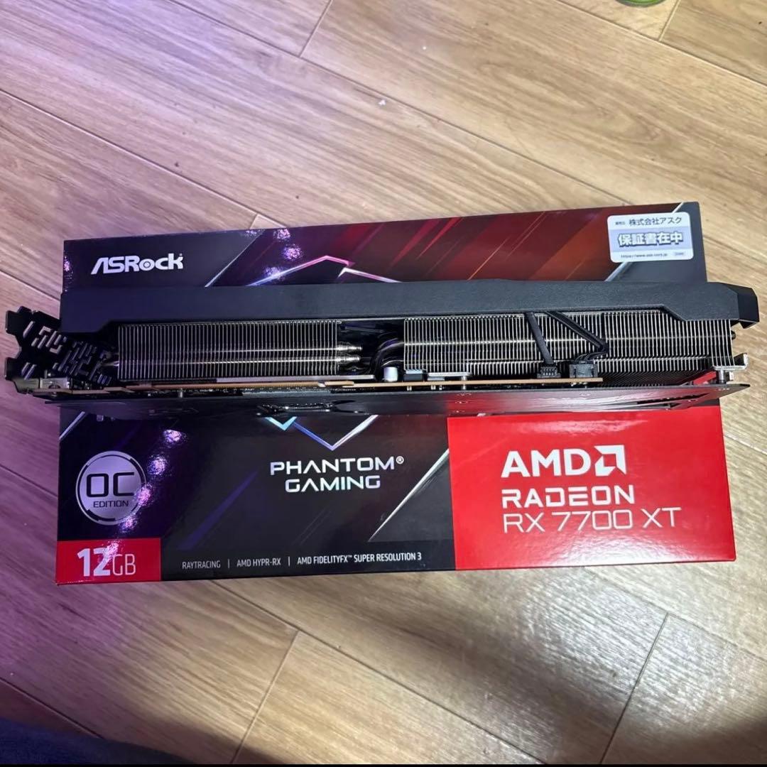 グラフィックボード・グラボ・ビデオカード ASRock RADEON RX 7700 XT Phantom Gaming