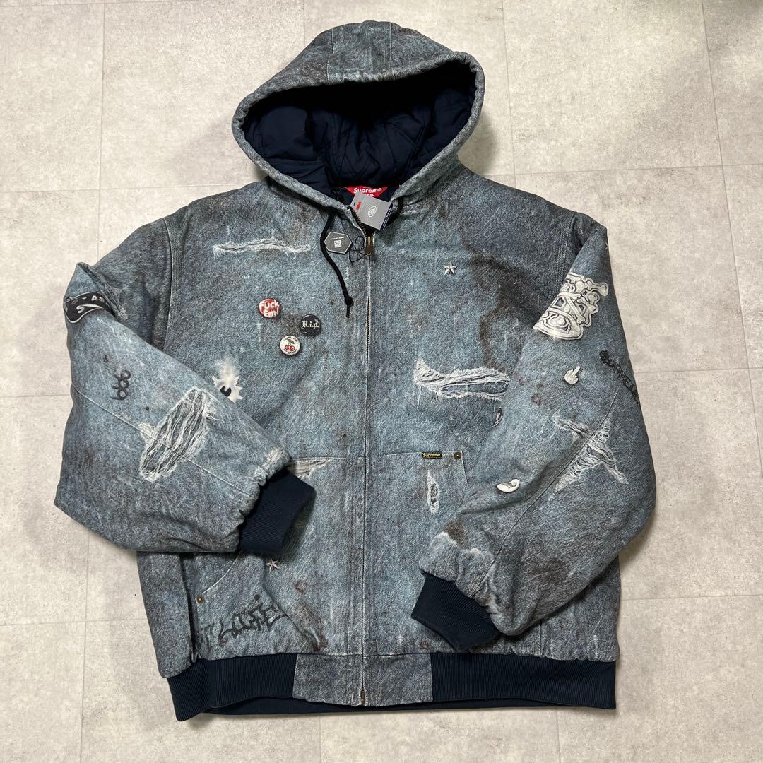 ジャケット・アウター supremeHJR TrompeL'oeilHoodedWorkJacket