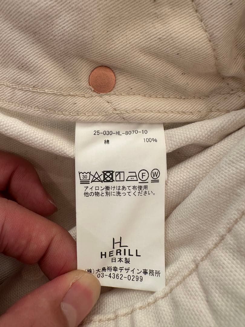 HERILL Splash Painterpants Natural/2 新品