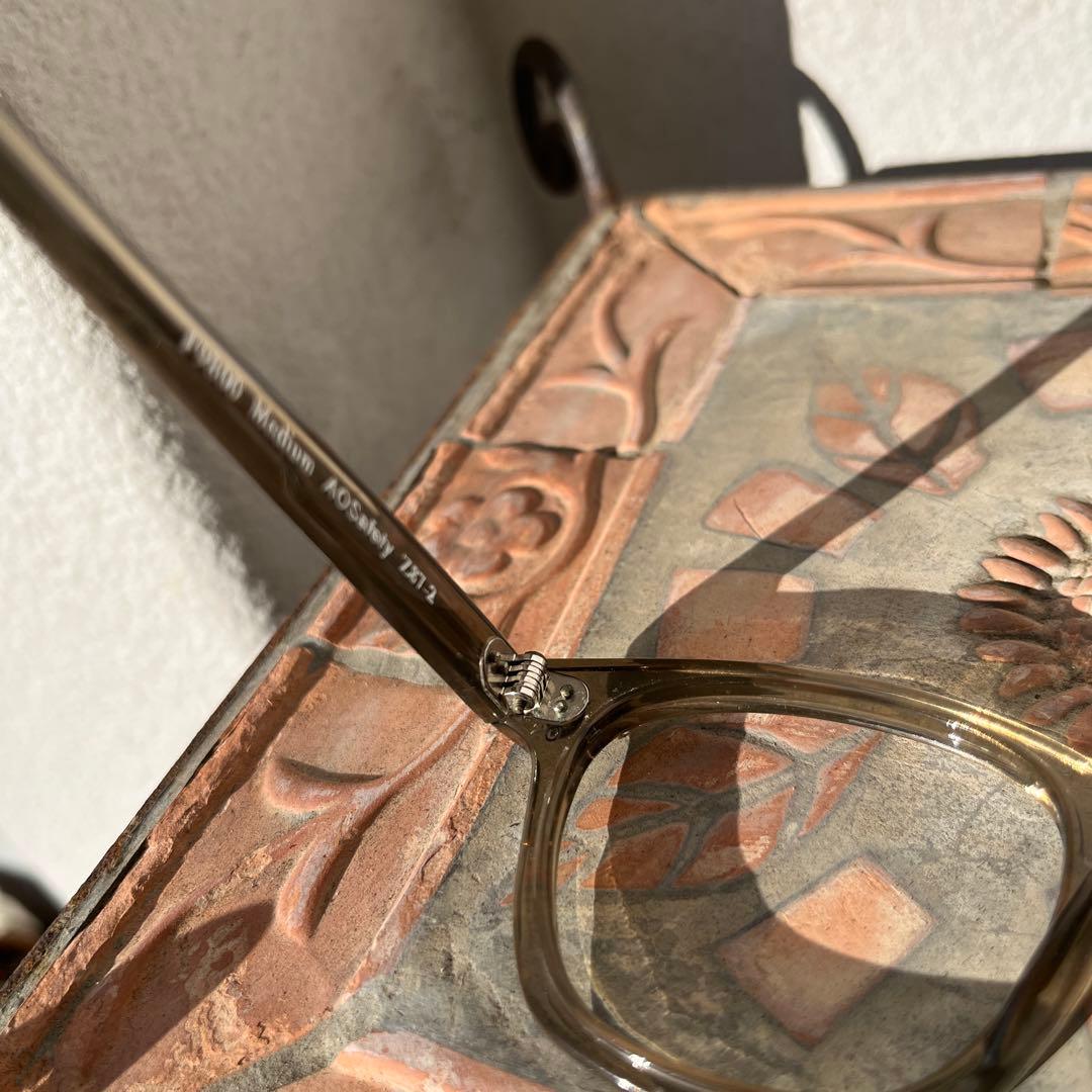 american optical アメリカンオプティカル　48 ブラウン