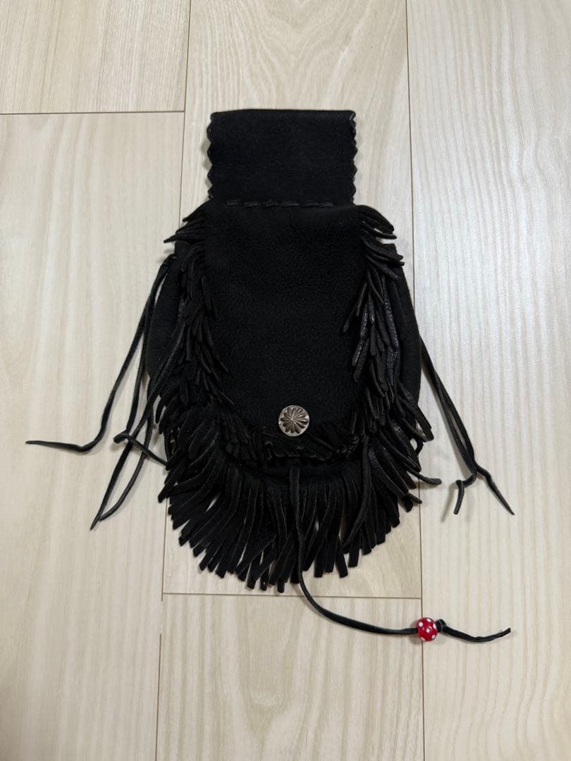 101xx　ゴローズ　ディアスキン腰掛けフリンジバッグ　シルバーコンチョ付