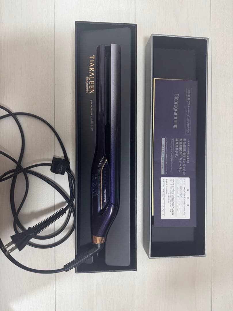 Bioprogramming ストレートヘアアイロン パープル 27d