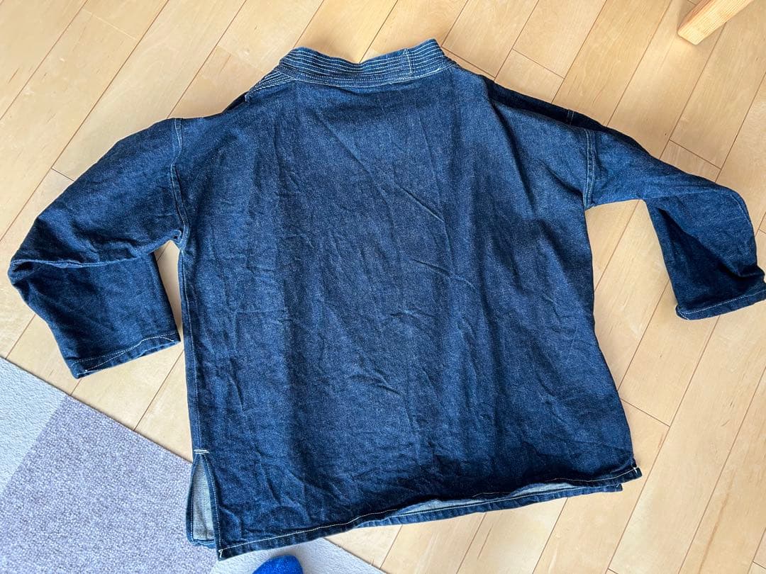 BROWNTABBY デニムフィッシャーマンスモック デニムプルオーバー