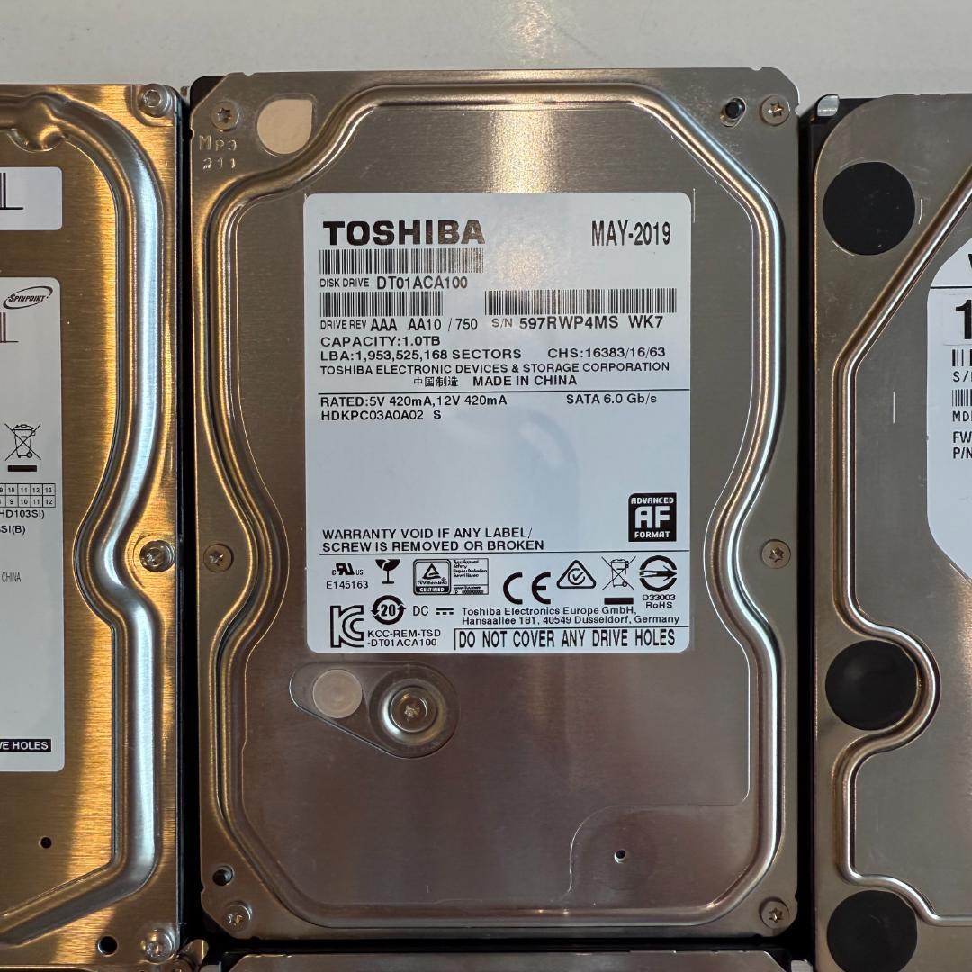 1TB 内蔵型ハードディスクドライブ 10台セット