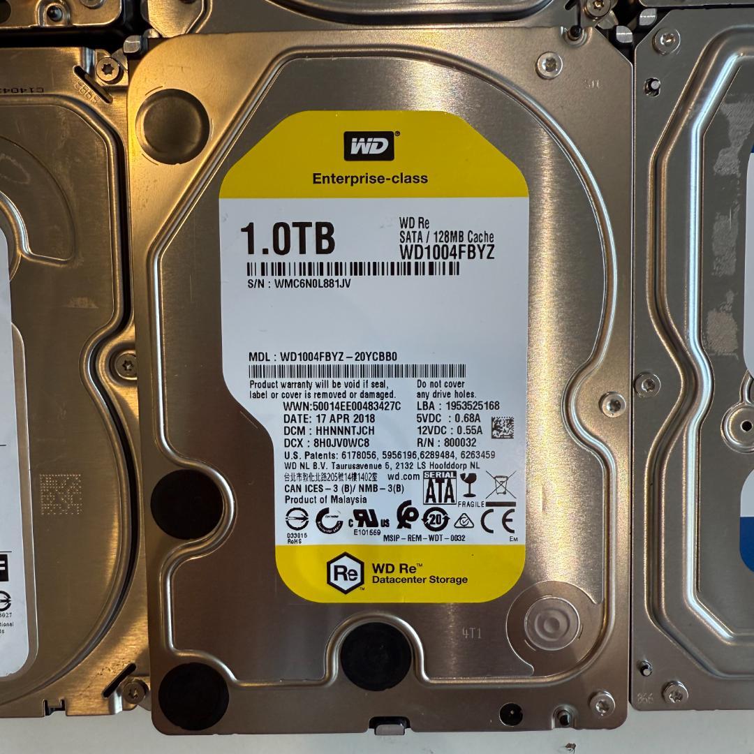 1TB 内蔵型ハードディスクドライブ 10台セット