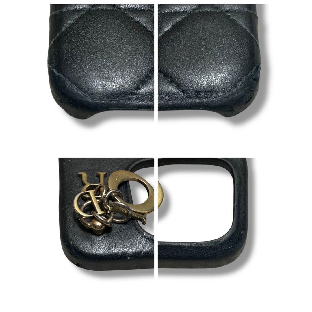 クリスチャンディオール　スマホケース　iPhone14Pro　カナージュ　黒