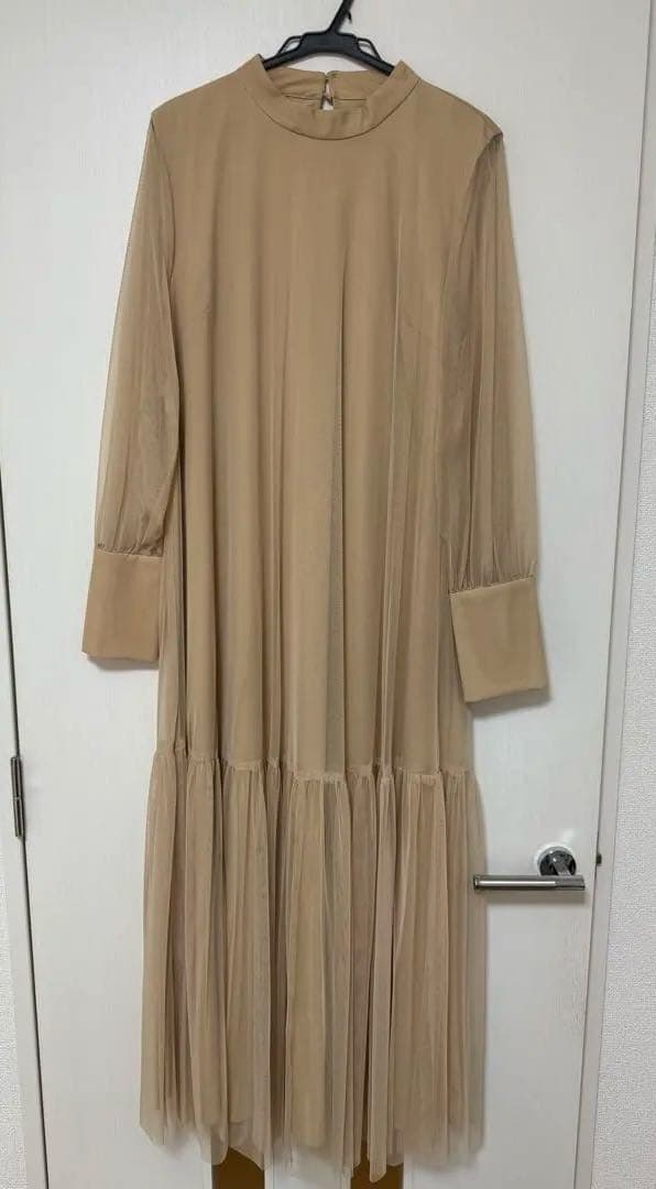 CAPRICIEUX LE'MAGE チュールハイネックワンピース