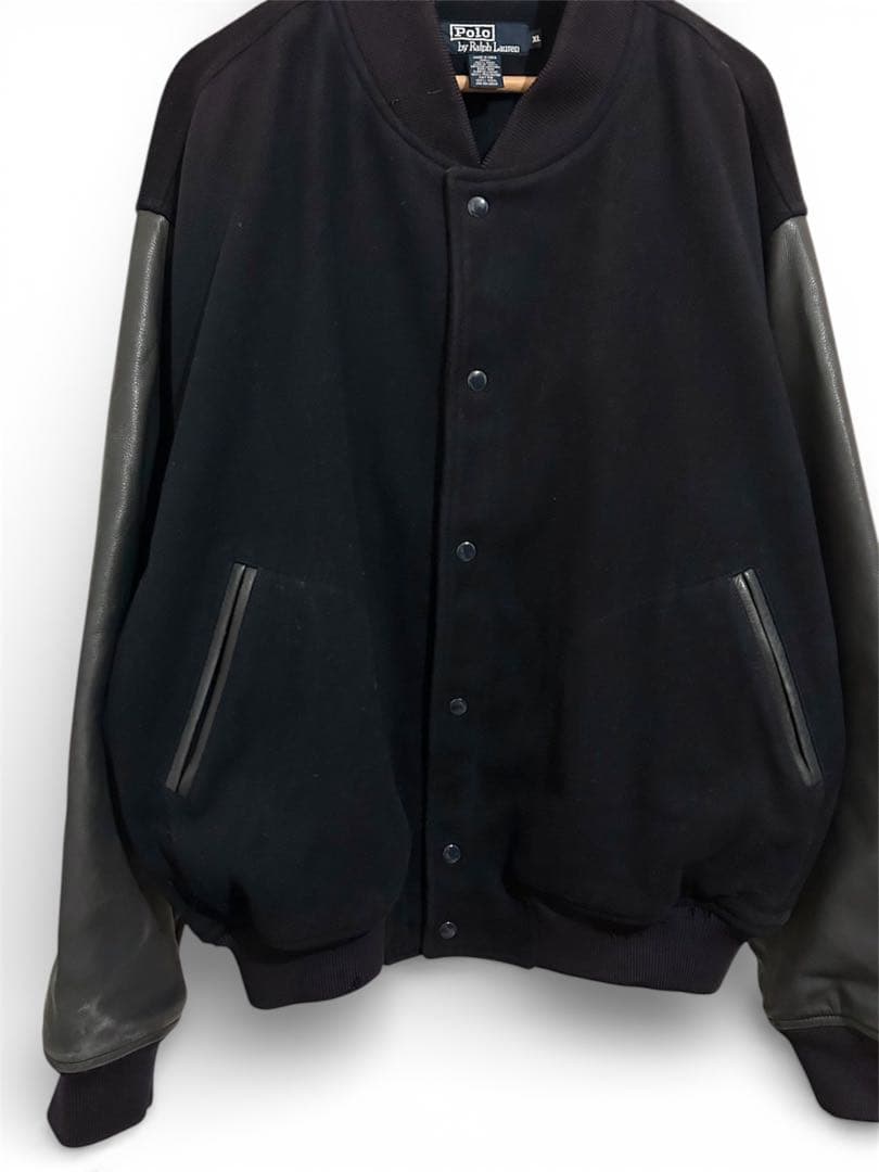 90s Polo Ralph Lauren レザースタジャン