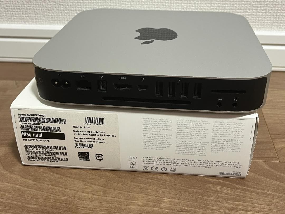 ミニPC Mac mini \"Core i7\" 2.7 (Mid-2011)