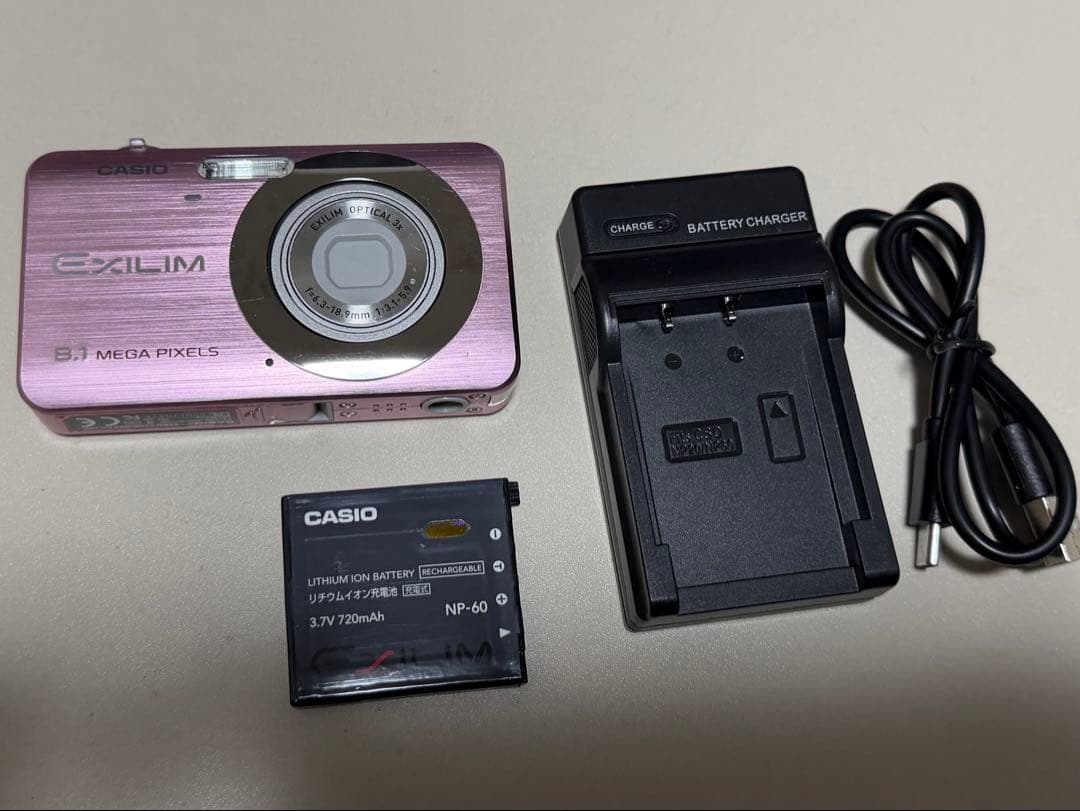動作確認済みCASIO EXILIM EX-Z80 ピンク 充電器・バッテリー付