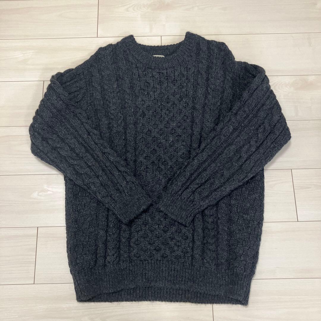 L.L.Bean フィッシャーマンニット アランニット アイルランド製 XL