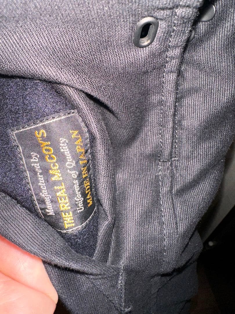 U.S.NAVY オーバーオールSMALLリアルマッコイ　デッキパンツ　パチポケ