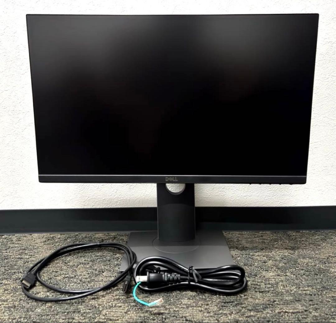 【超美品】DELL 21.5型モニター フレームレスIPSパネル/回転・高さ調整