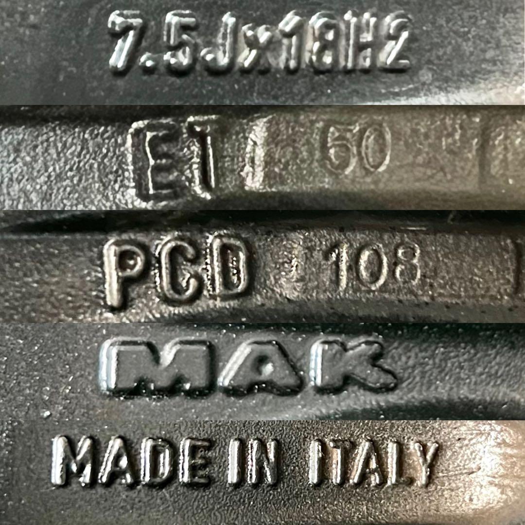 ボルボ XC40 MAKホイール＋235/55R18 BS冬タイヤ付4本セット