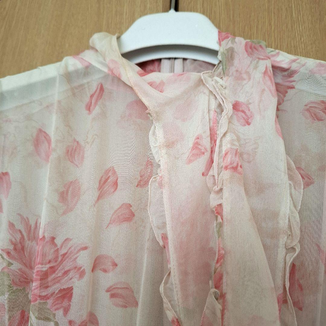 VALENTINO ヴァレンティノ シルクシフォンドレス ローズプリント