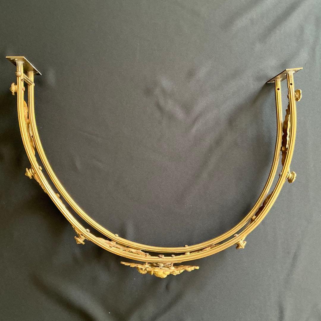 フランスアンティーク　シエル・ド・リット　ベッドの天蓋　ガーランド　オルモル