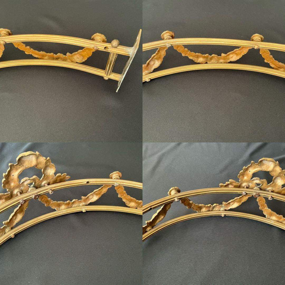 フランスアンティーク　シエル・ド・リット　ベッドの天蓋　ガーランド　オルモル