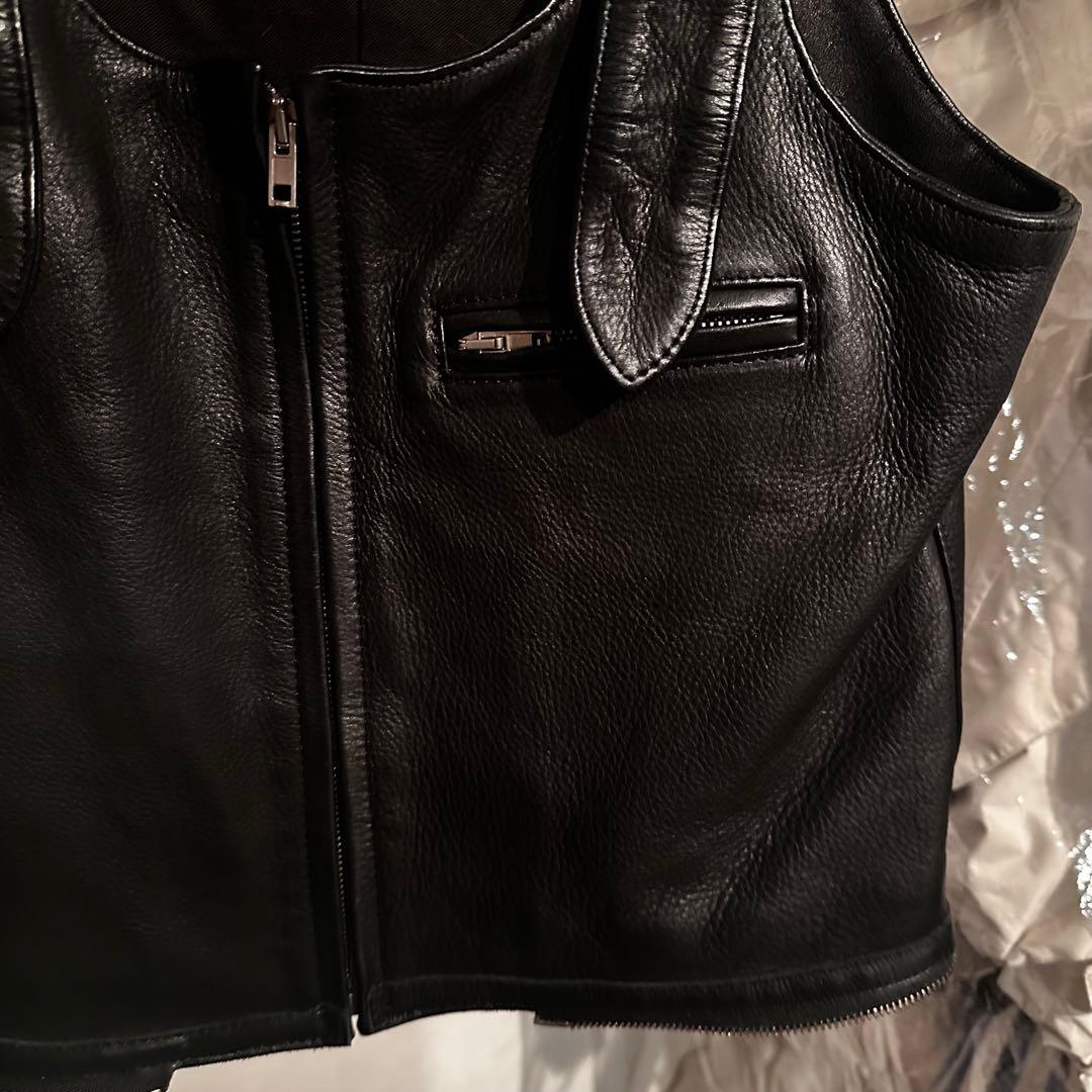 最終値下げ　UNUSED レザー ベスト