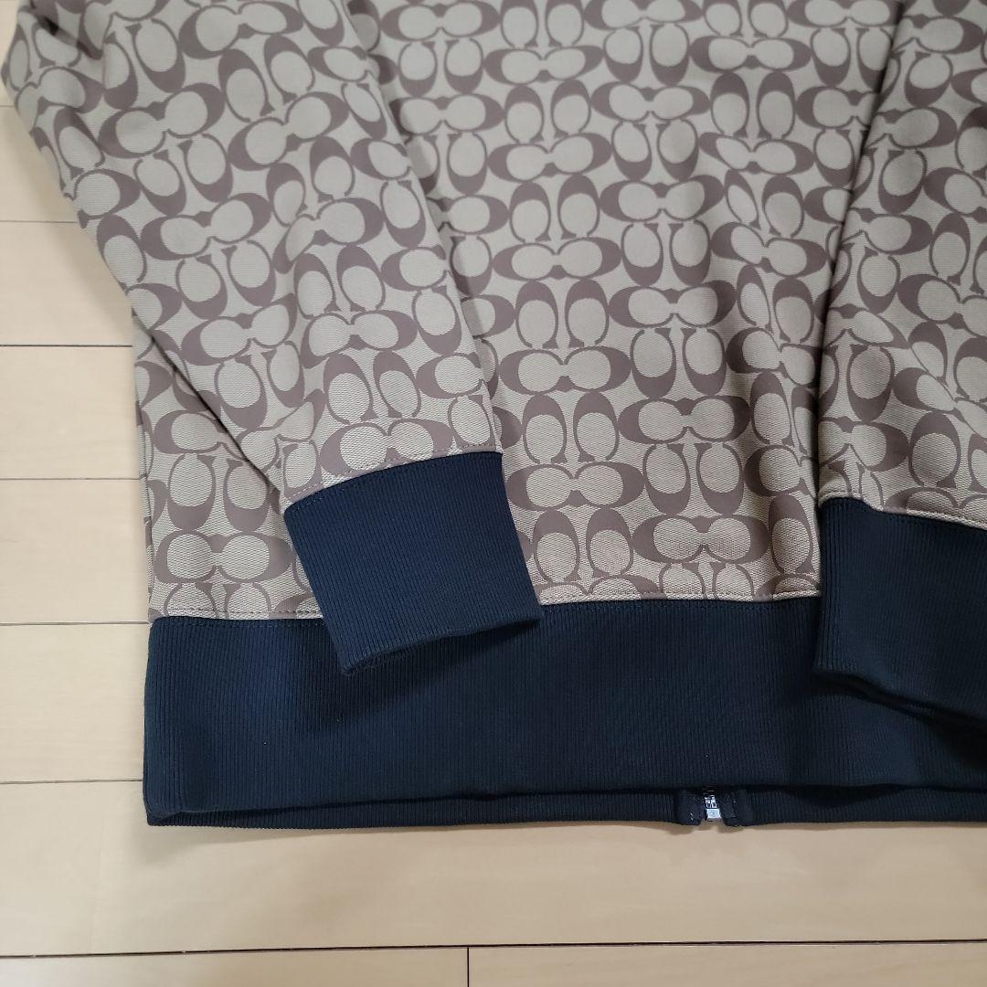 COACH フード付きパーカー シグネチャー ジップ フーディー L