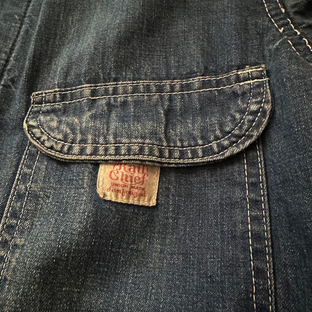 べ*ぷ様 50s-60s RAIL CHIEF デニムカバーオール 実寸36-3