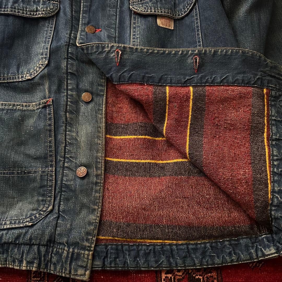 べ*ぷ様 50s-60s RAIL CHIEF デニムカバーオール 実寸36-3