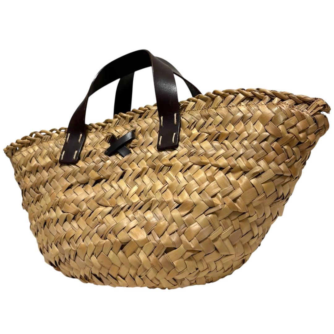 【極美品✨】ドルチェ&ガッバーナ カゴバッグ レザー ハンドル ナチュラル