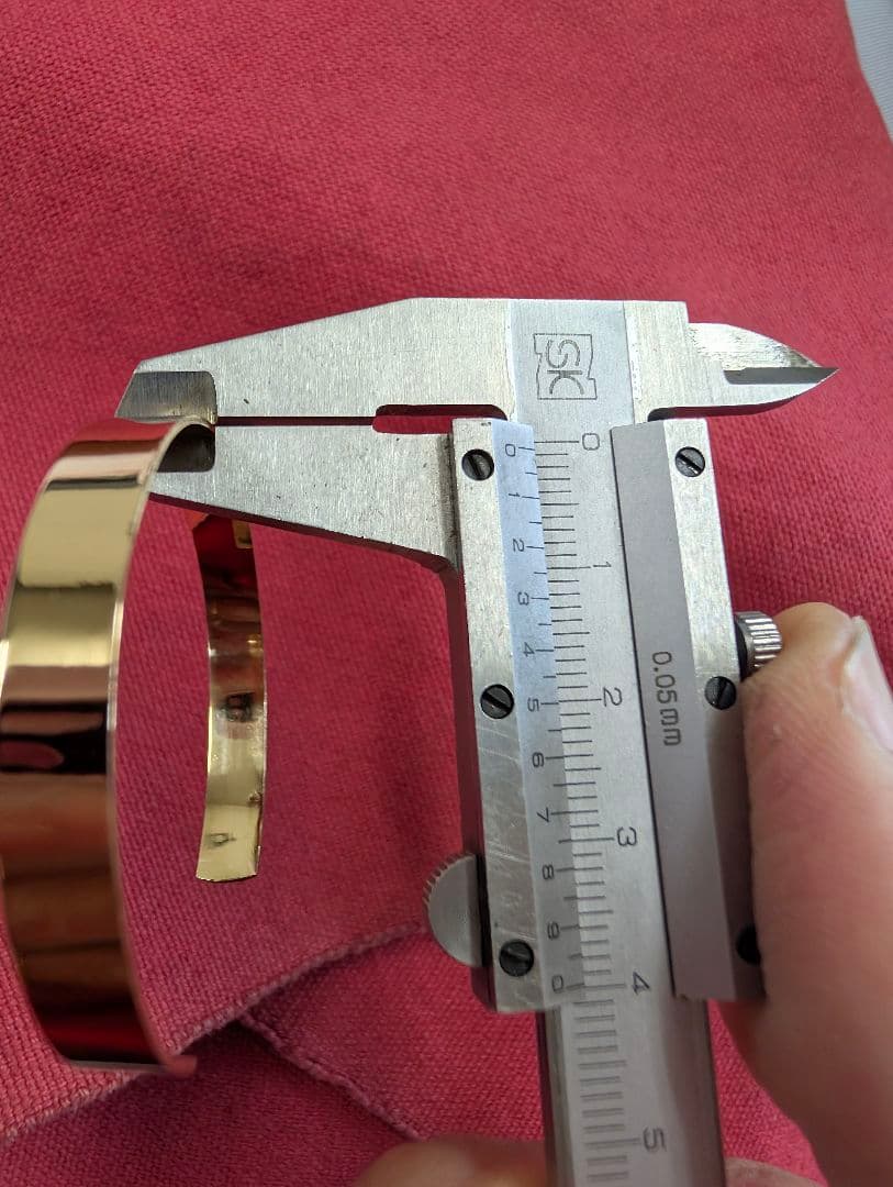 K18 ハンドメイド バングル 7.3g