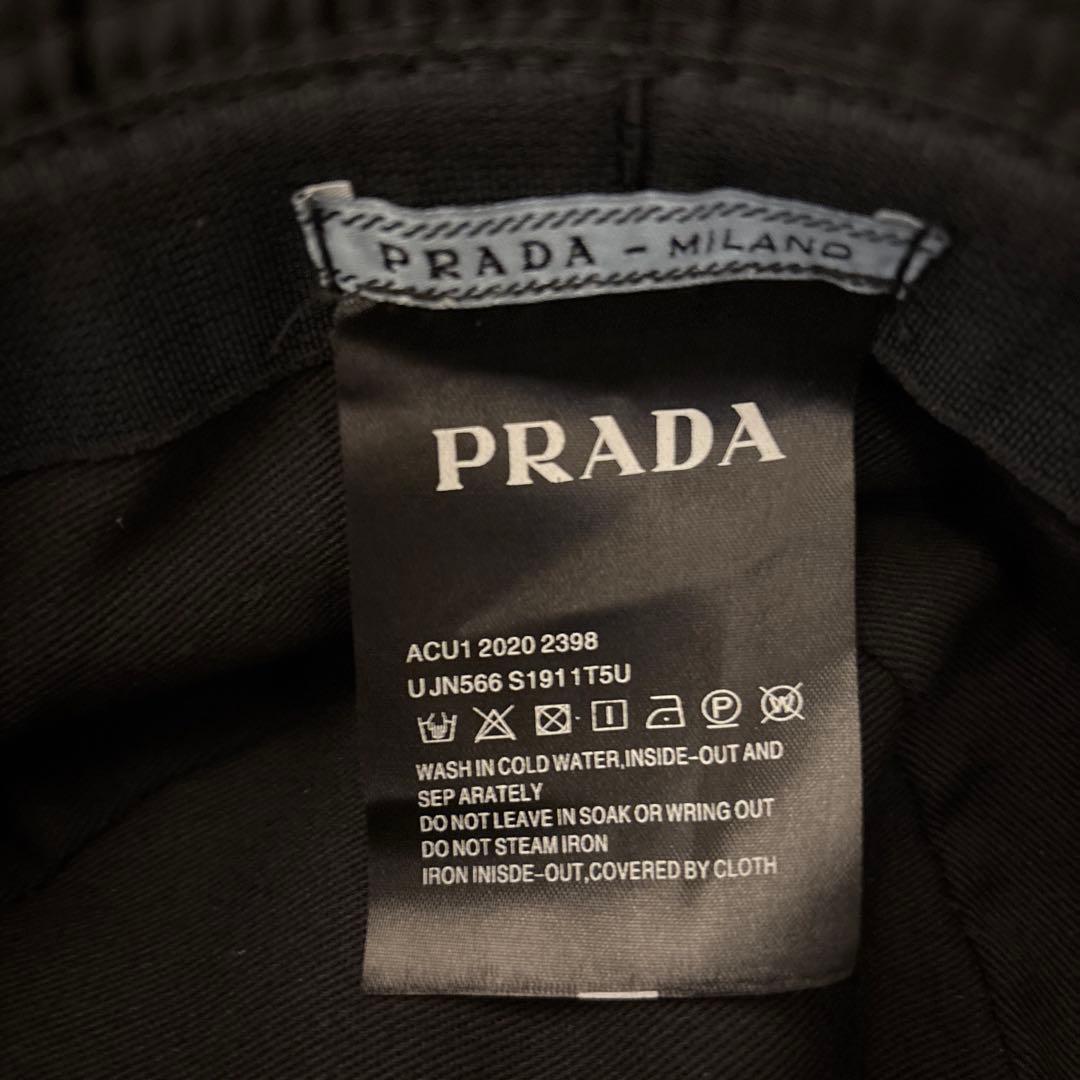PRADA バケットハット ブラック　58センチ　メンズ　レディース