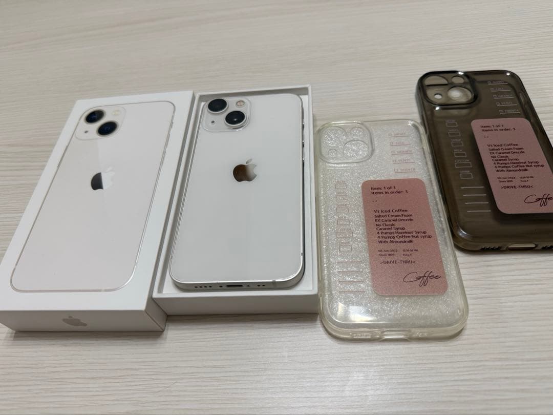 iPhone13mini 128GB ホワイト スターライト 付属品完備 美品