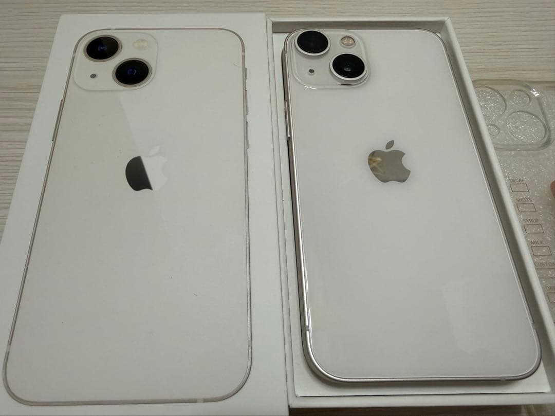 iPhone13mini 128GB ホワイト スターライト 付属品完備 美品