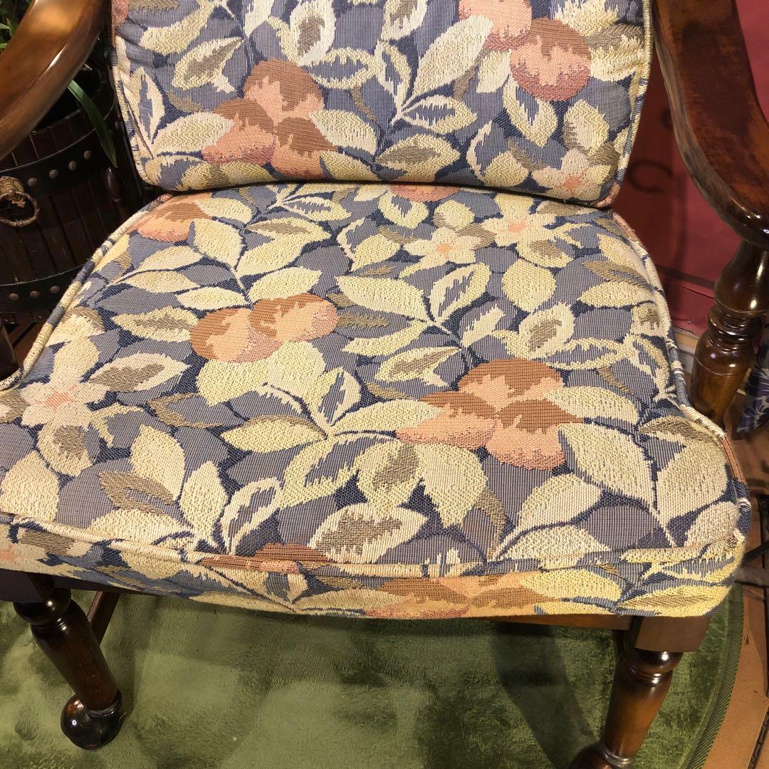 Sale 美品　カリモク　ヴィンテージ　ボールキャスター　 コロニアル チェア