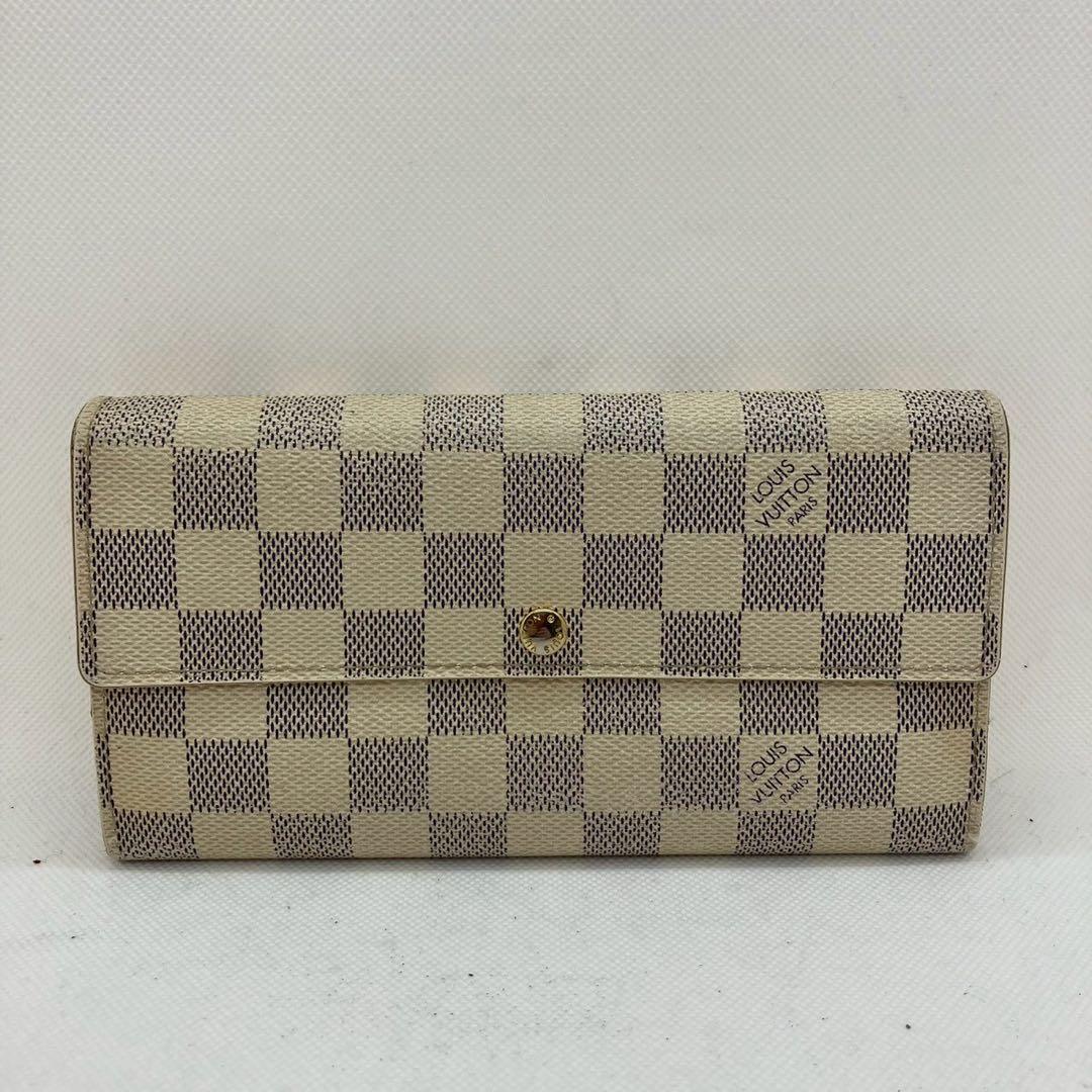 【sk/10.30/20】ルイヴィトンN61735 ポルトフォイユサラ アズール