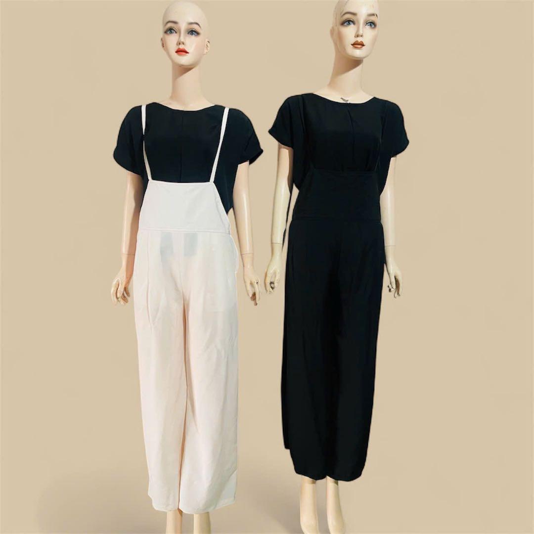 ぎど　ワンピース　Lサイズ　黒の長袖ワンピース（紐でしばる物）