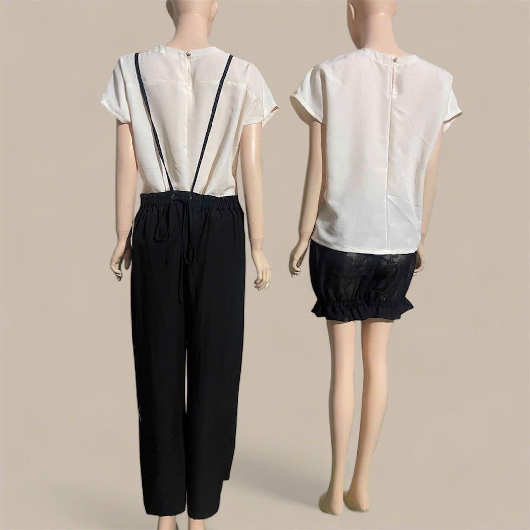 ぎど　ワンピース　Lサイズ　黒の長袖ワンピース（紐でしばる物）